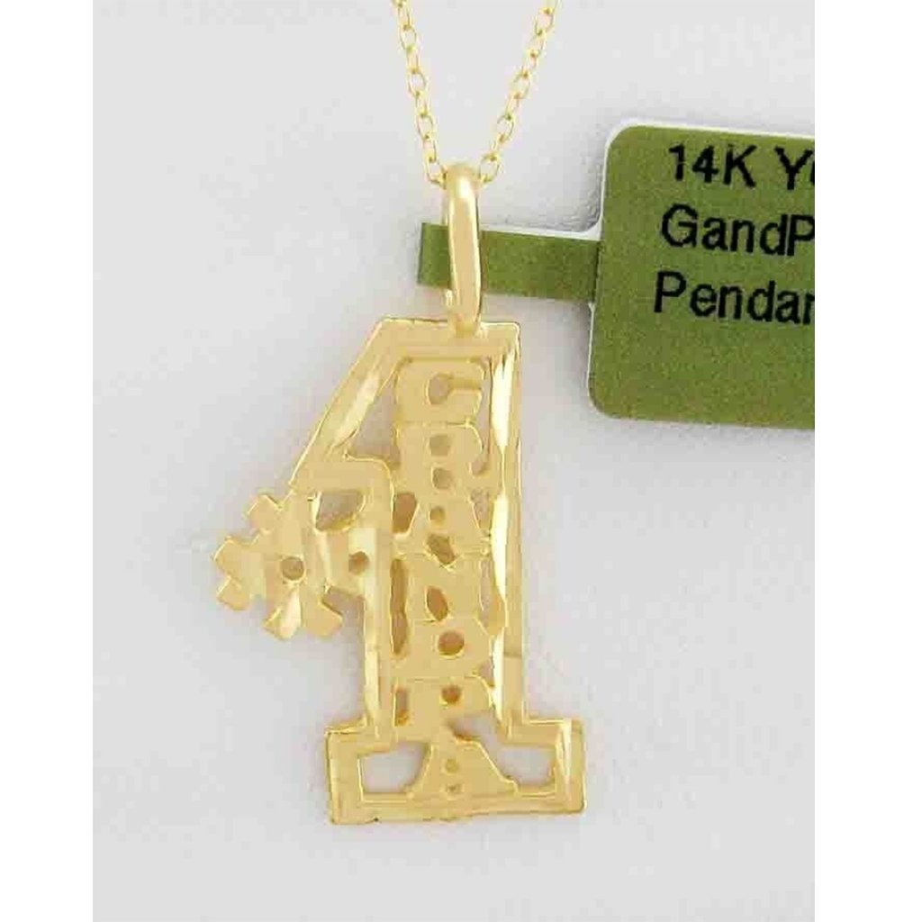 # 1 Grandpa Necklace 14k Yellow Gold